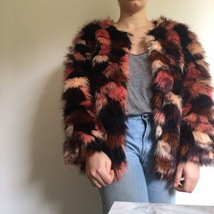 ecote faux fur coat